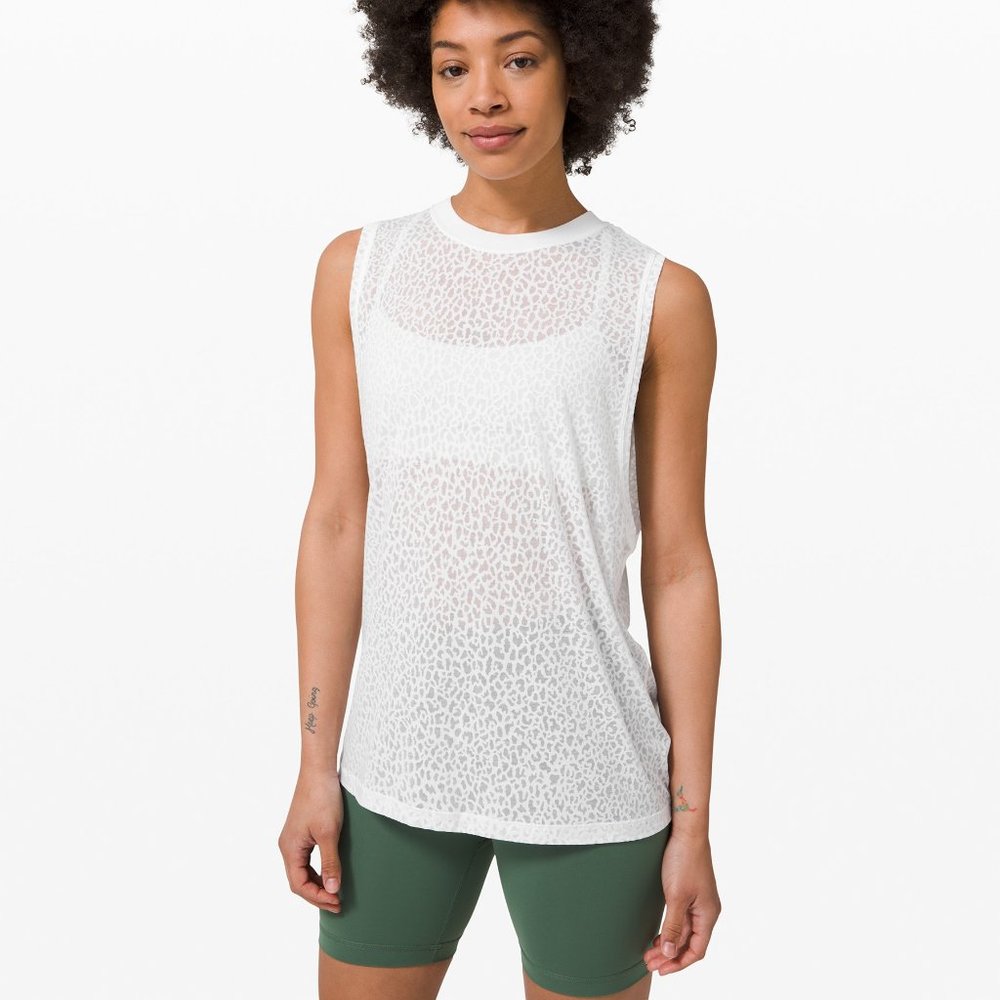 Lululemon All Yours Boyfriend Tank Veil - White